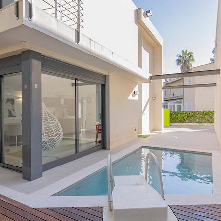 Villa Pam Beach House Playa De Muro - 200M To Beach With Hot Tub 阿尔库迪亚 外观 照片