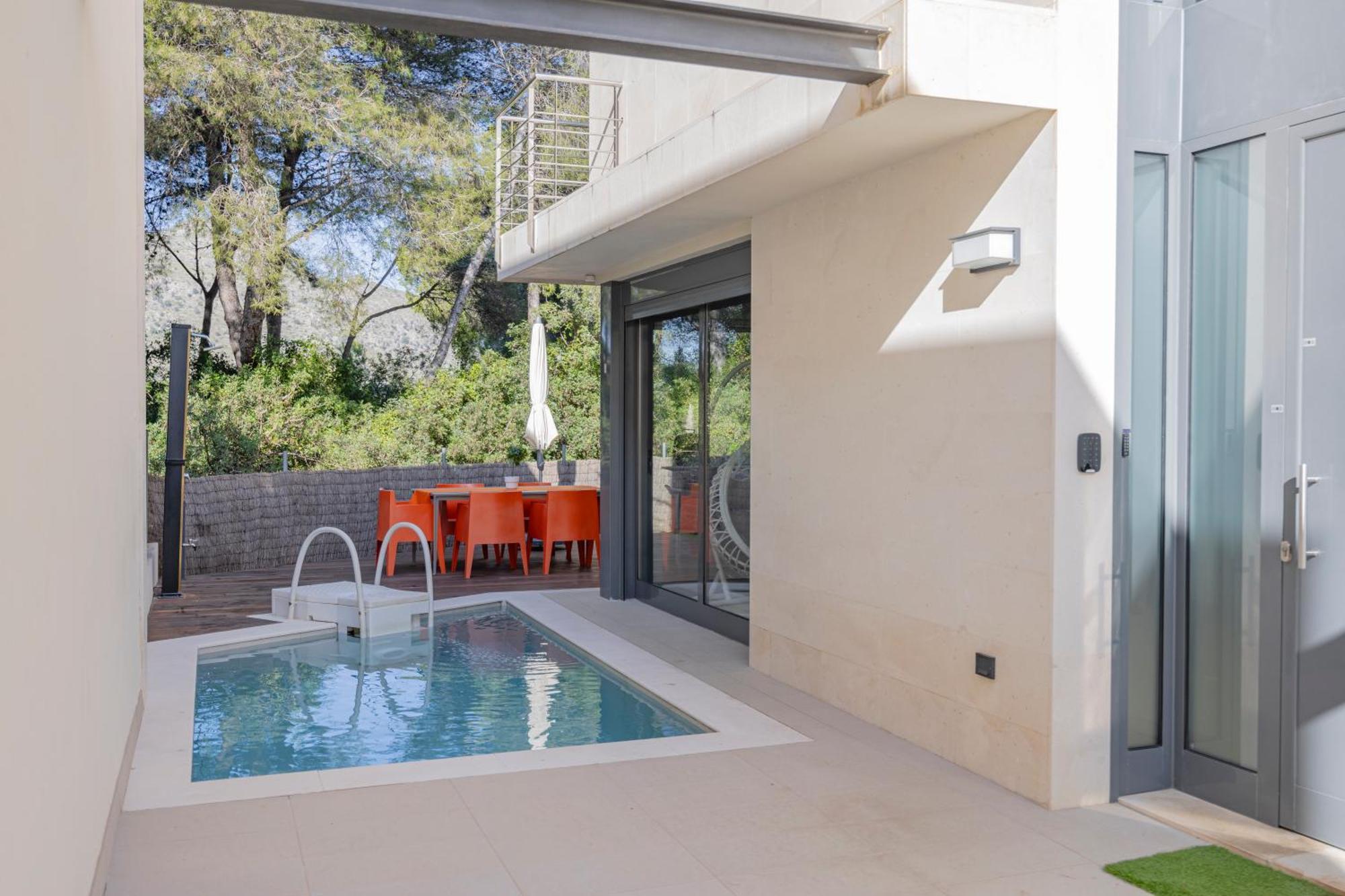 Villa Pam Beach House Playa De Muro - 200M To Beach With Hot Tub 阿尔库迪亚 外观 照片
