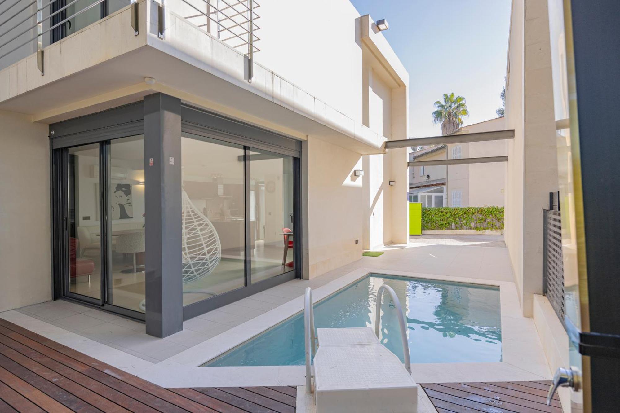 Villa Pam Beach House Playa De Muro - 200M To Beach With Hot Tub 阿尔库迪亚 外观 照片