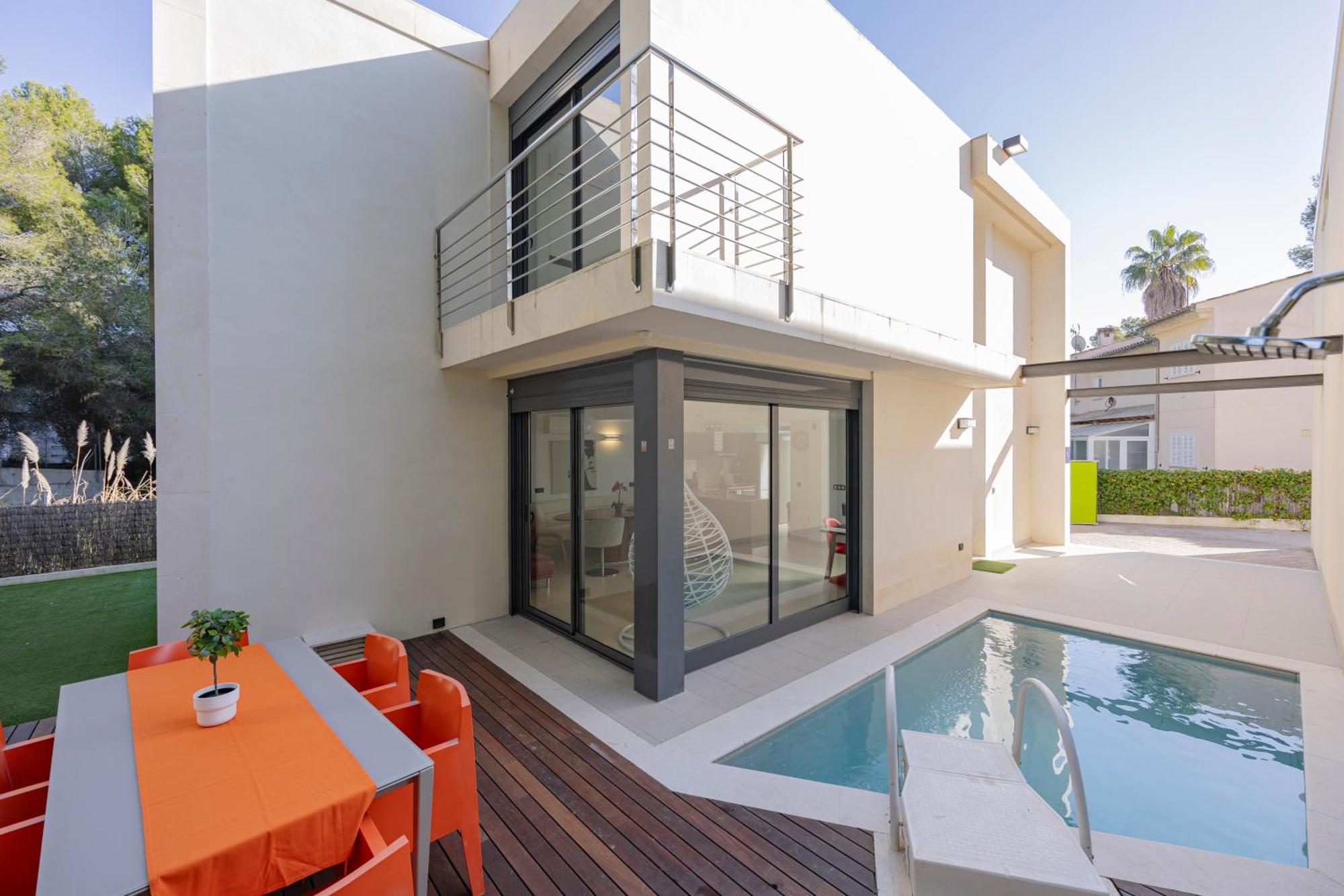 Villa Pam Beach House Playa De Muro - 200M To Beach With Hot Tub 阿尔库迪亚 外观 照片